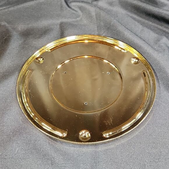 🩵NIB Partylite Gold Santorini Tealight Tree Candle Hurricane - Picture 8 of 16